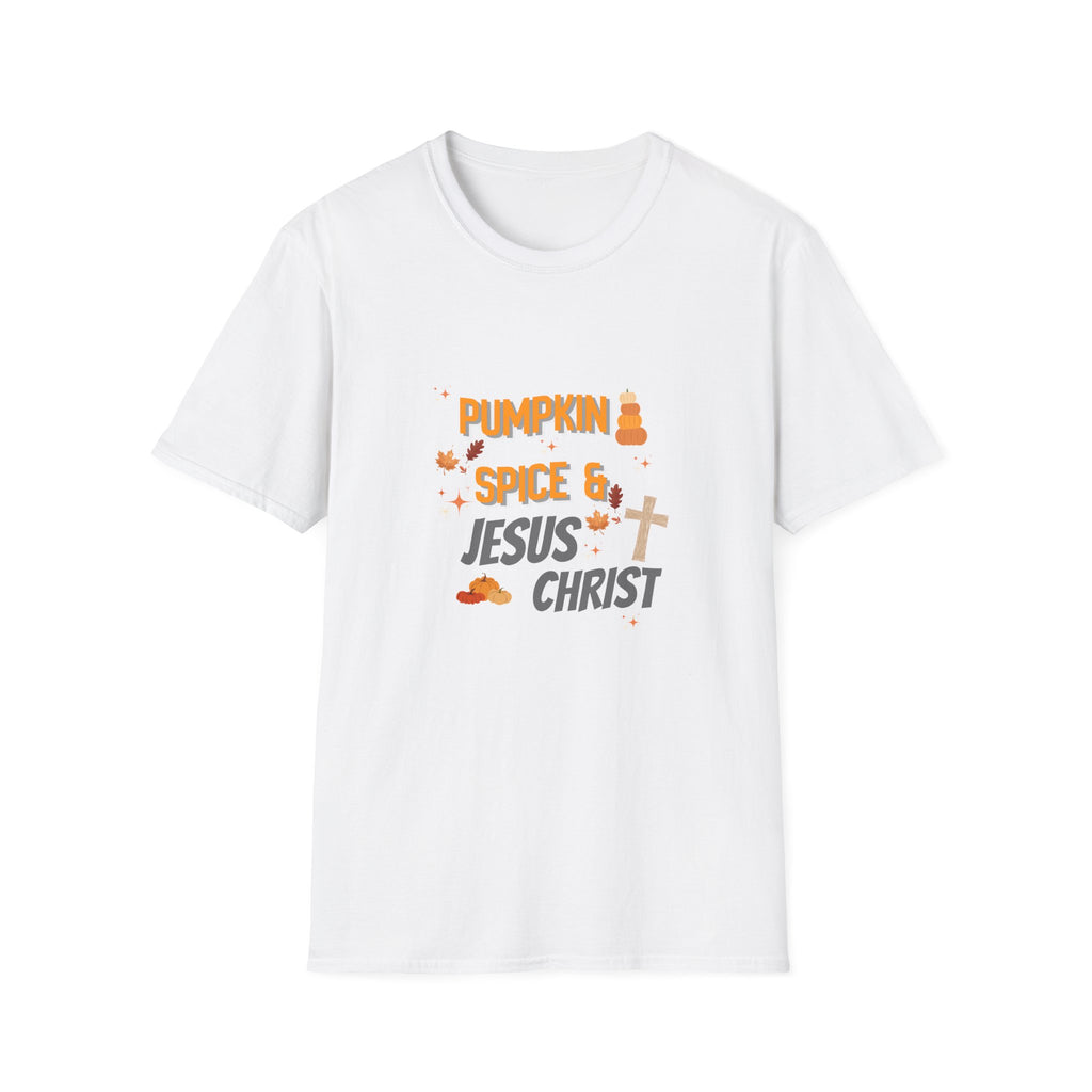 Pumpkin Spice & Jesus T-Shirt — Fall Christian Graphic Tee