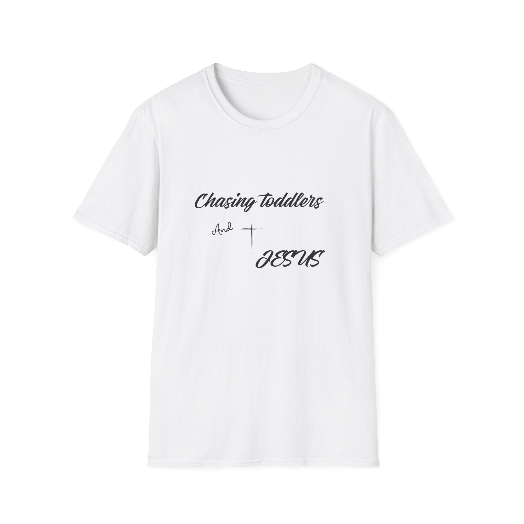 Chasing Toddlers And Jesus T-Shirt — Christian Mom Tee