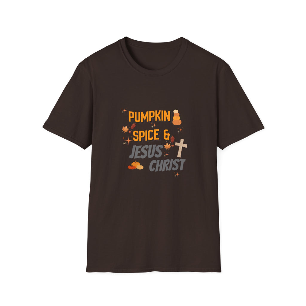 Pumpkin Spice & Jesus T-Shirt — Fall Christian Graphic Tee