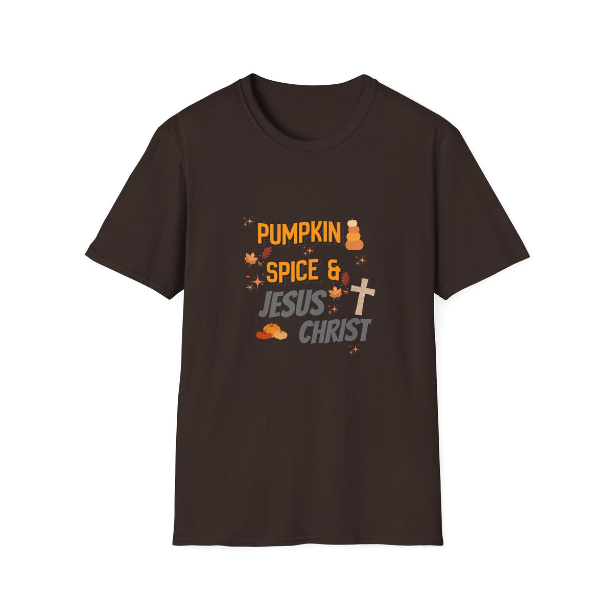 Pumpkin Spice & Jesus T-Shirt — Fall Christian Graphic Tee