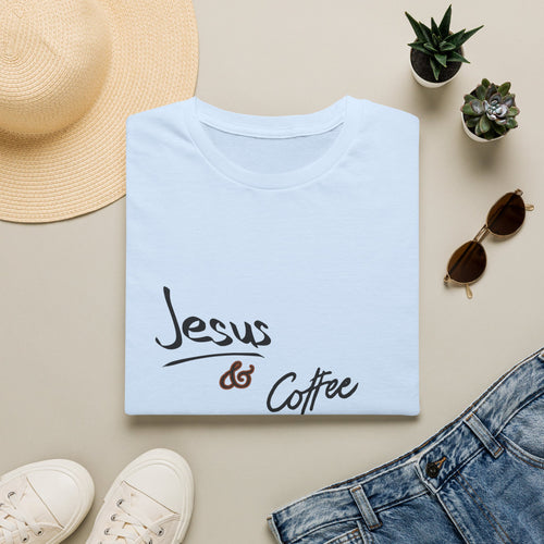 Jesus & Coffee T-Shirt — Faith-Inspired Coffee Lover Tee