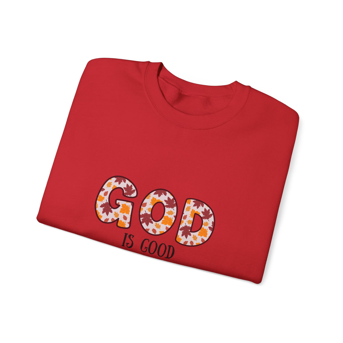 Christian Sweatshirt — "God Is Good" Floral Crewneck