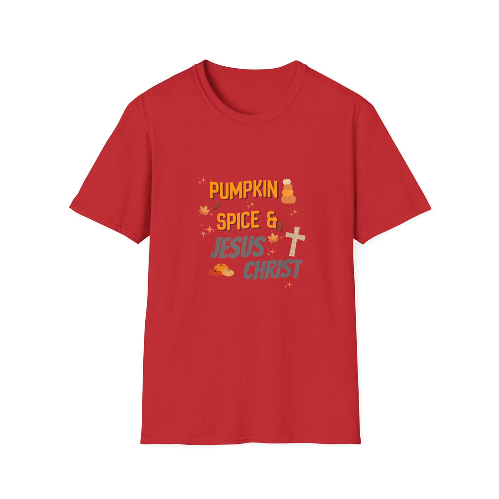 Pumpkin Spice & Jesus T-Shirt — Fall Christian Graphic Tee