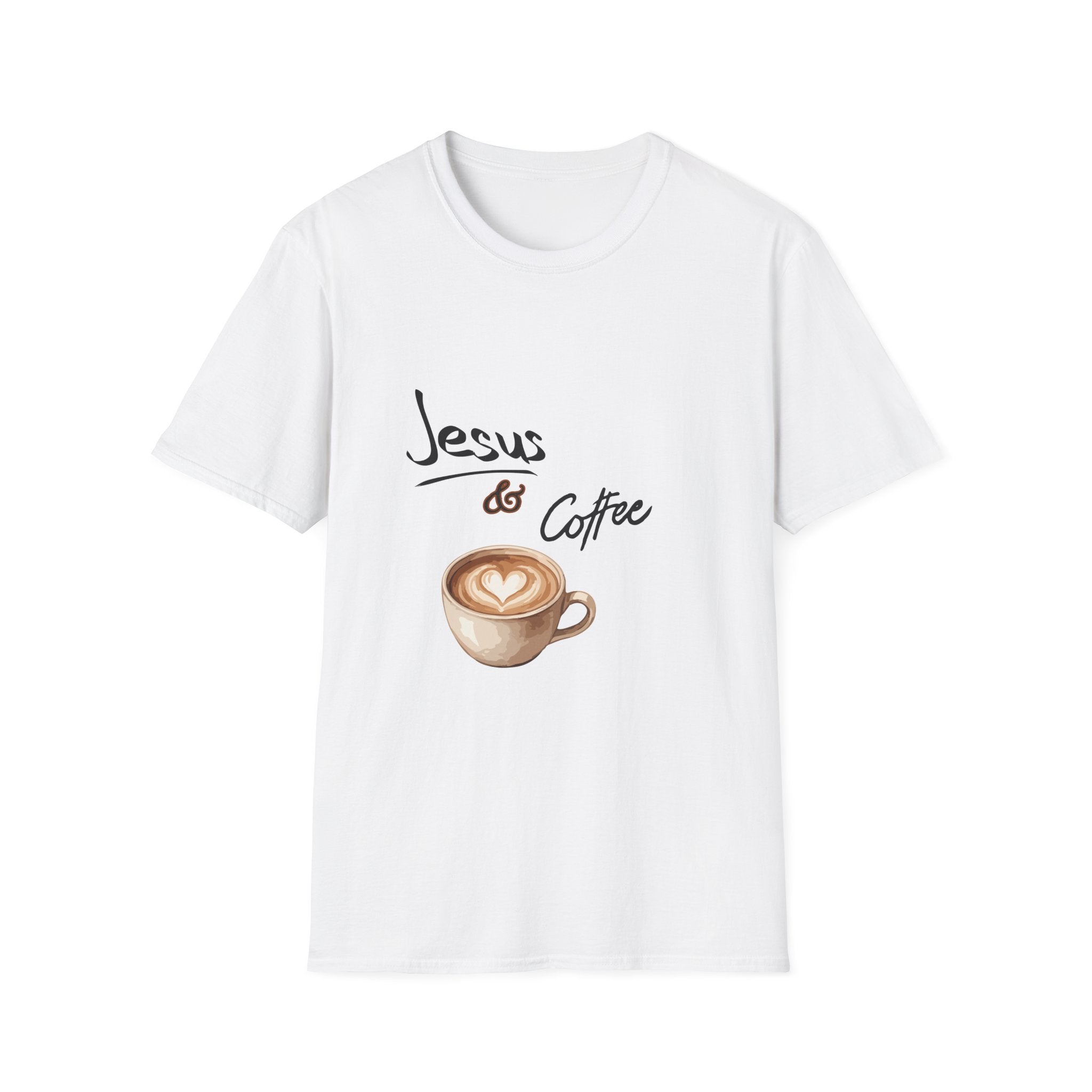 Jesus & Coffee T-Shirt — Faith-Inspired Coffee Lover Tee