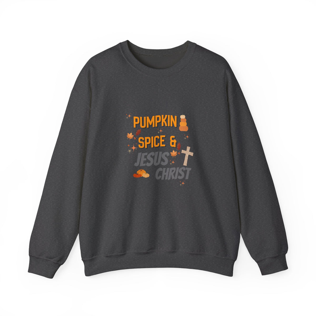 Pumpkin Spice & Jesus Christ Sweatshirt — Fall Christian Crewneck