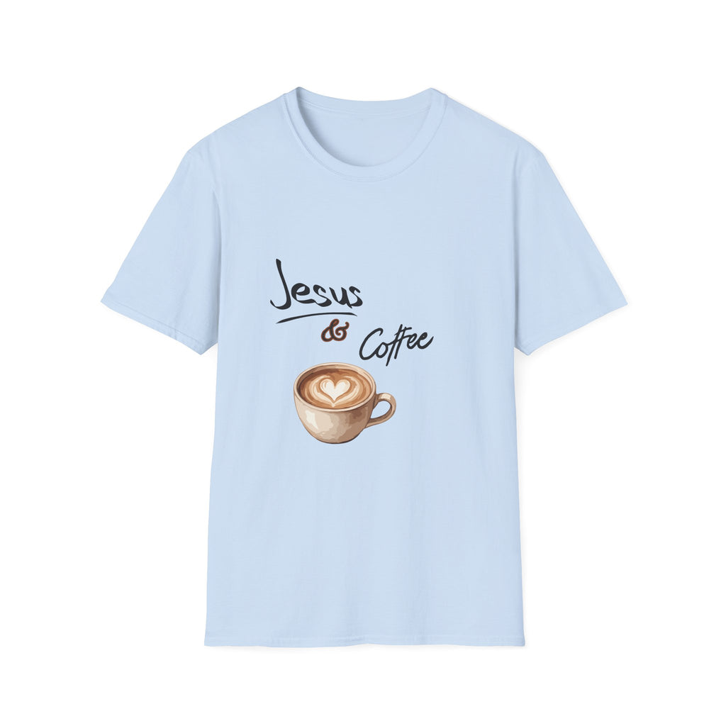 Jesus & Coffee T-Shirt — Faith-Inspired Coffee Lover Tee