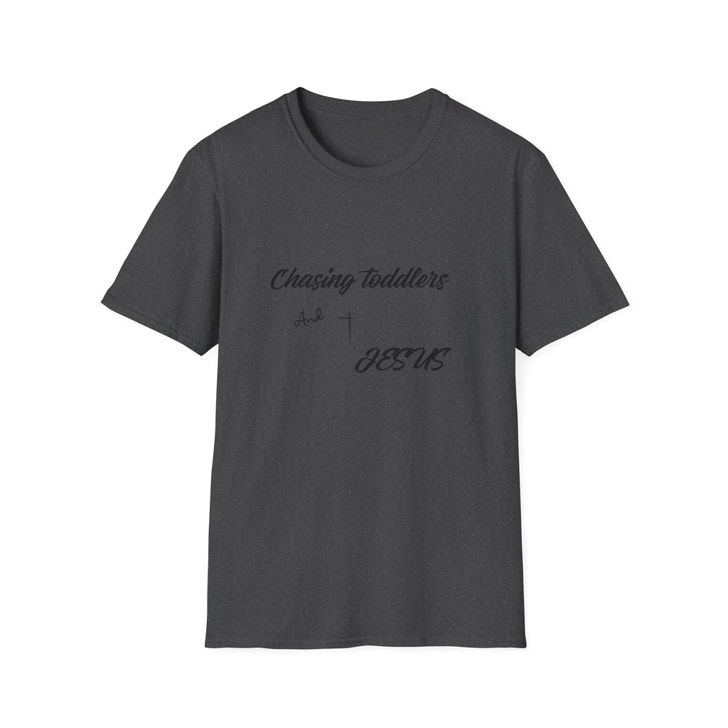Chasing Toddlers And Jesus T-Shirt — Christian Mom Tee