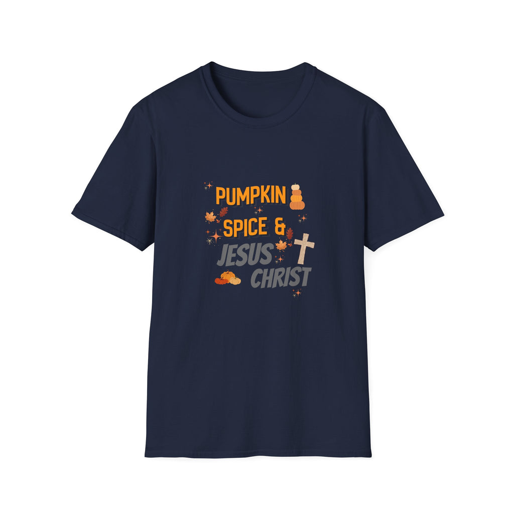 Pumpkin Spice & Jesus T-Shirt — Fall Christian Graphic Tee
