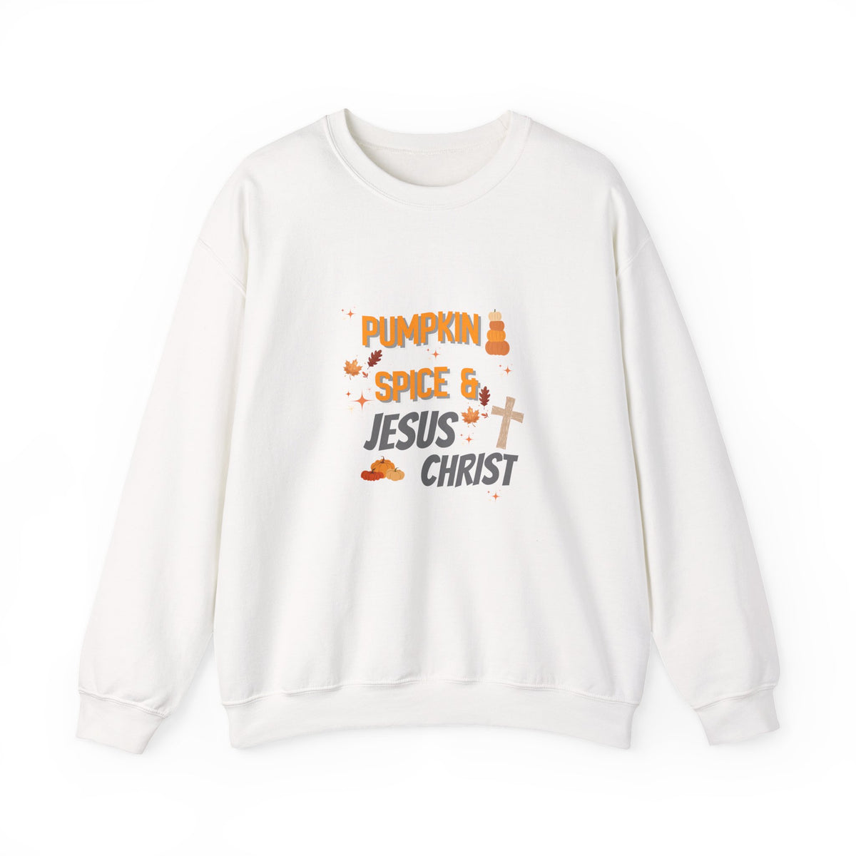 Pumpkin Spice & Jesus Christ Sweatshirt — Fall Christian Crewneck