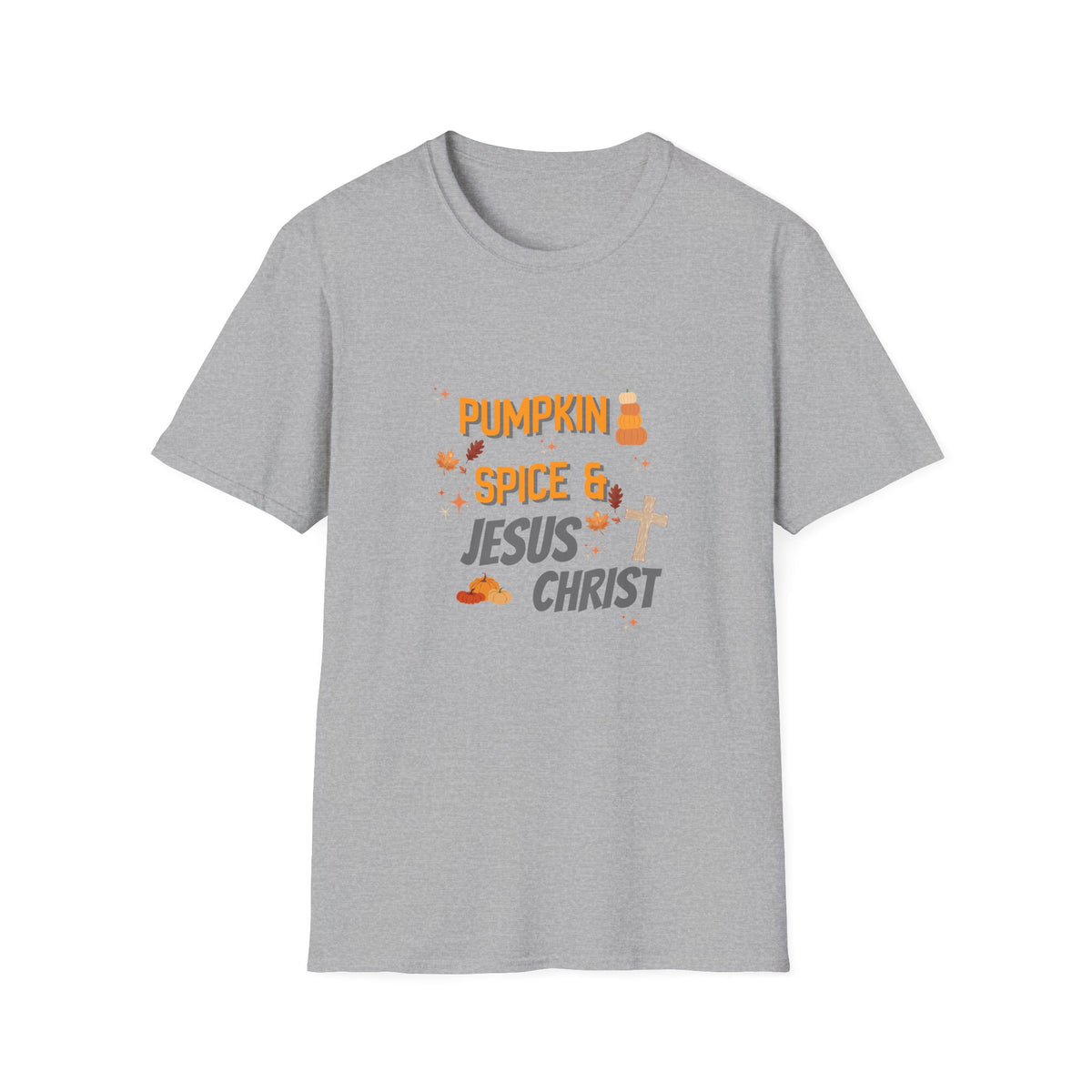 Pumpkin Spice & Jesus T-Shirt — Fall Christian Graphic Tee
