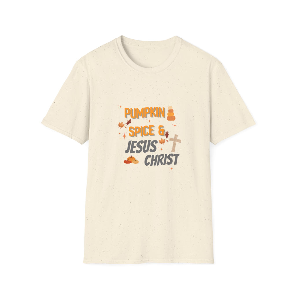Pumpkin Spice & Jesus T-Shirt — Fall Christian Graphic Tee