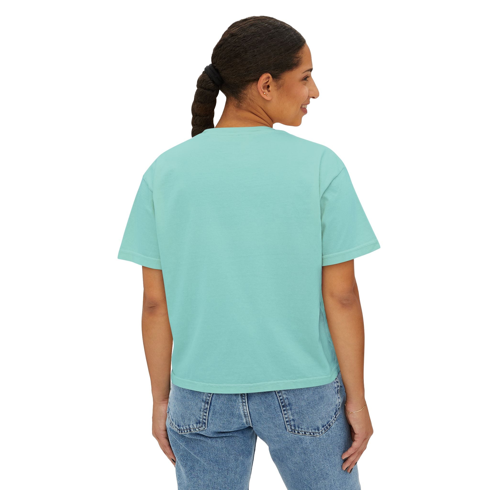 Worship Anyway Floral Women's Boxy Tee - Inspirational Christian Shirt