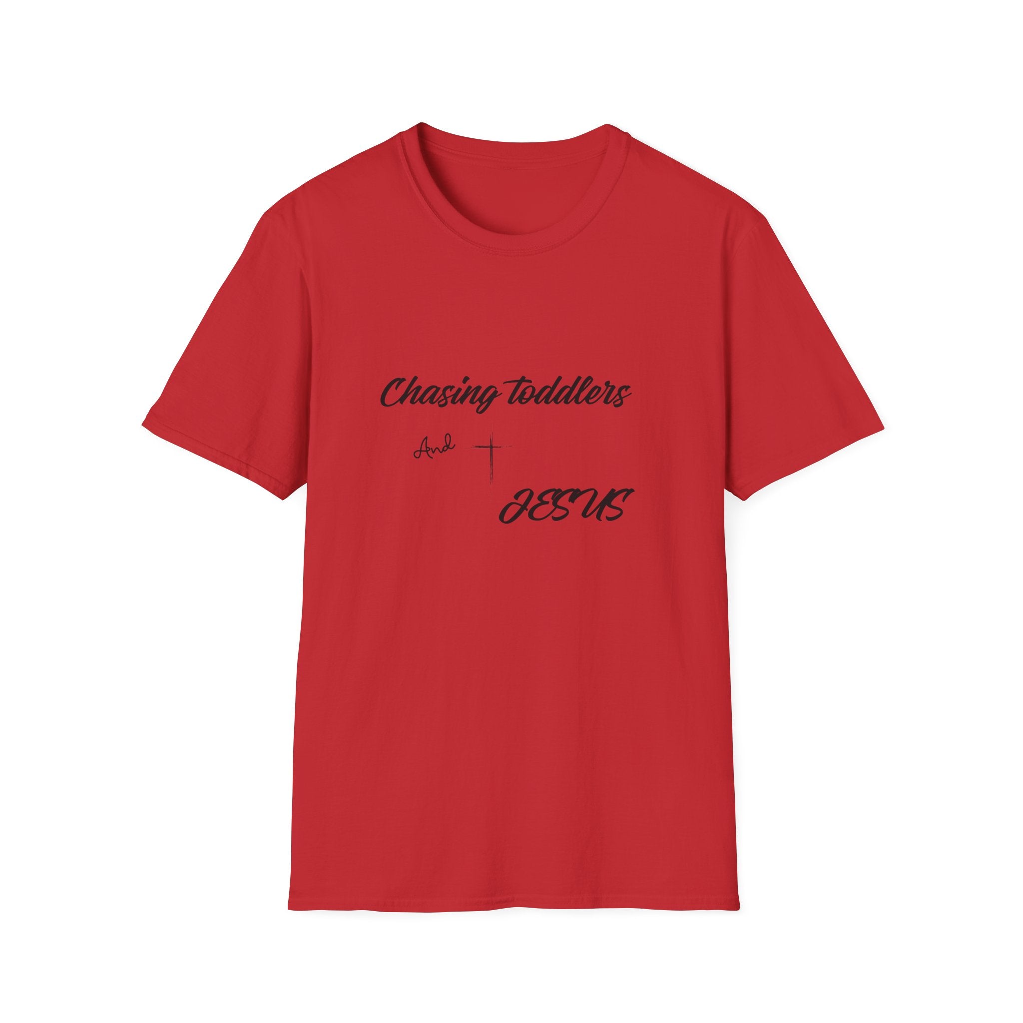 Chasing Toddlers And Jesus T-Shirt — Christian Mom Tee