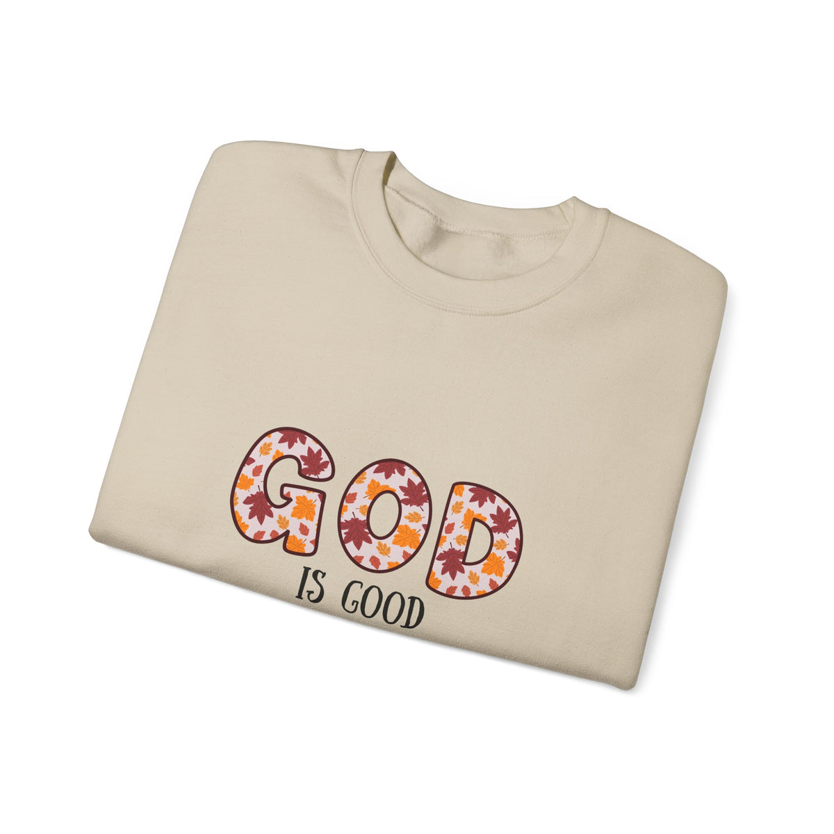 Christian Sweatshirt — "God Is Good" Floral Crewneck