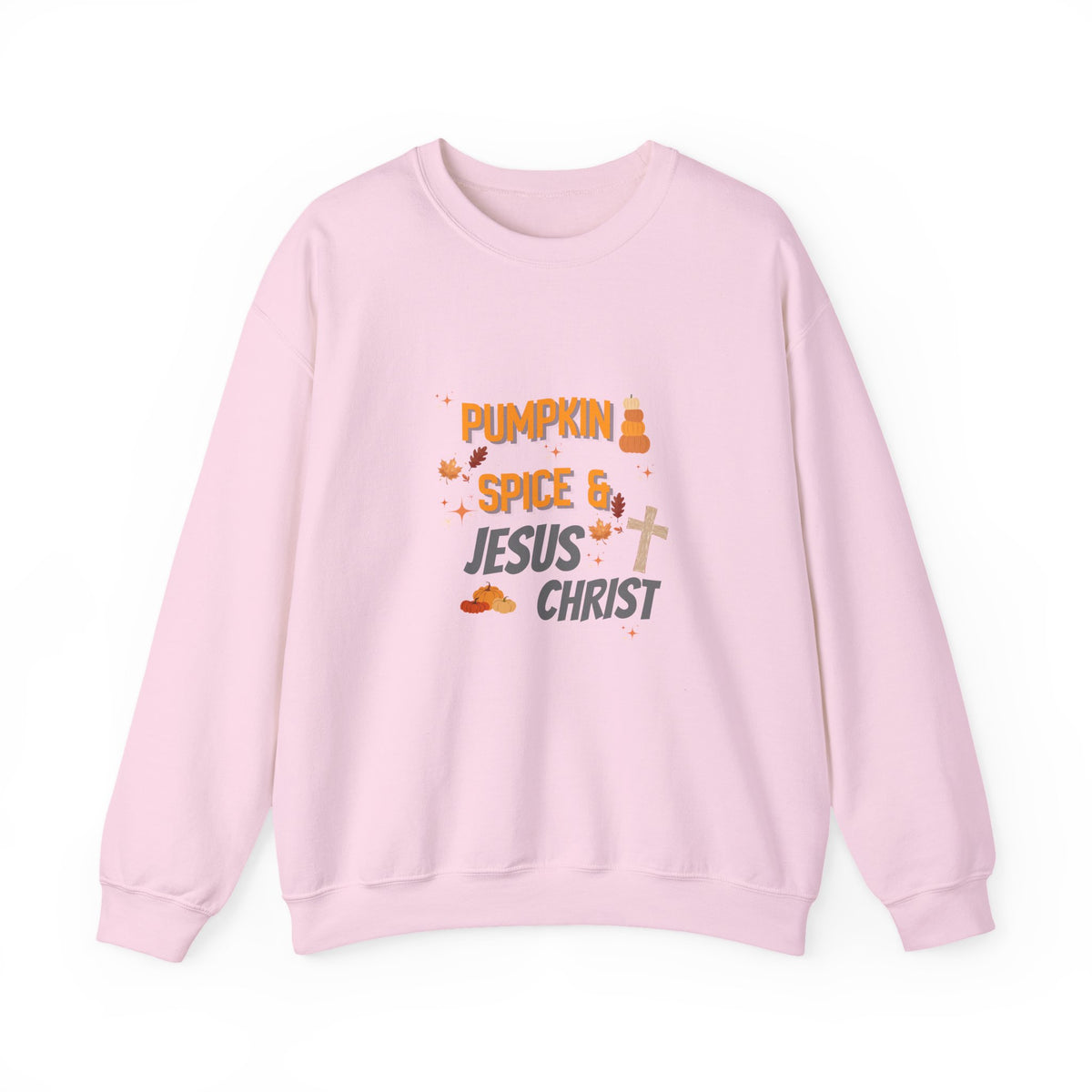 Pumpkin Spice & Jesus Christ Sweatshirt — Fall Christian Crewneck