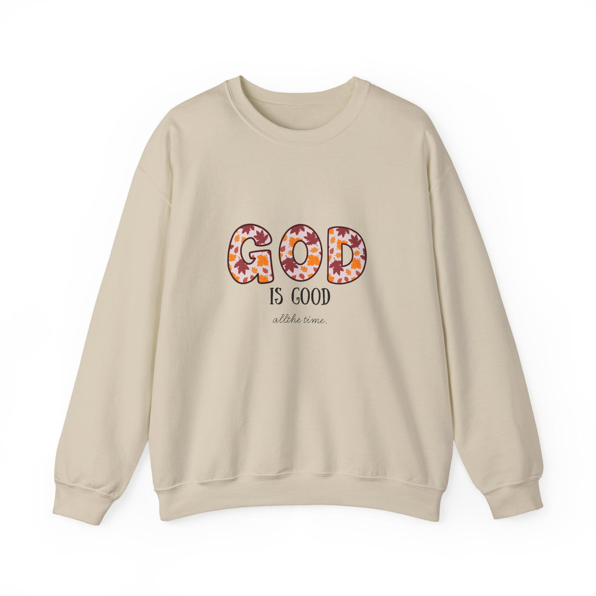 Christian Sweatshirt — "God Is Good" Floral Crewneck